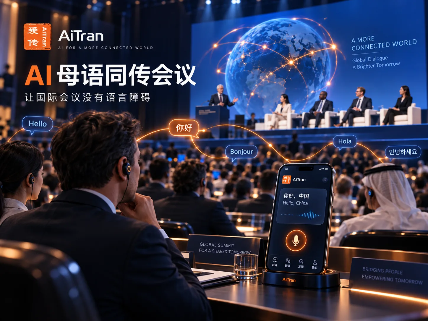 AI母语同传会议