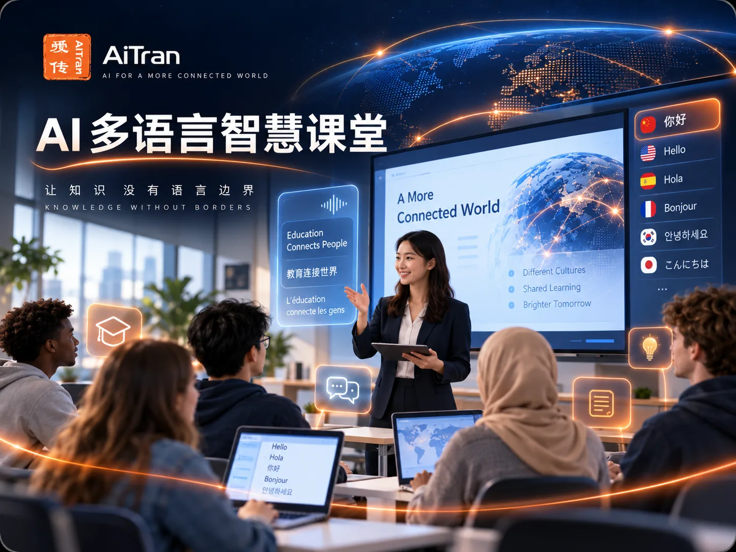 AI多语言智慧课堂